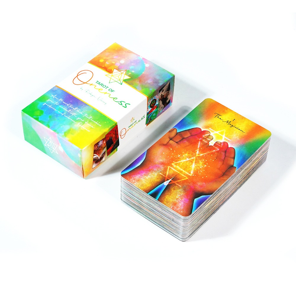 Tarot Deck With Guidebook - ไพ่ทาโรต์ของ Oneness 10.3*6 ซม. การ์ด 78