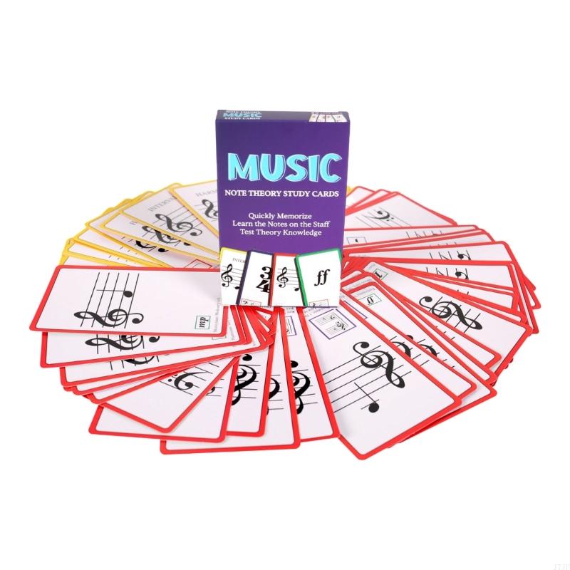 Blank Sheet Music Notebook - J7JF สีทองแดงแผ่นกระดาษกระดาษแฟลชการ์ดเปียโนบันทึกทฤษฎีแฟลชการ์ด