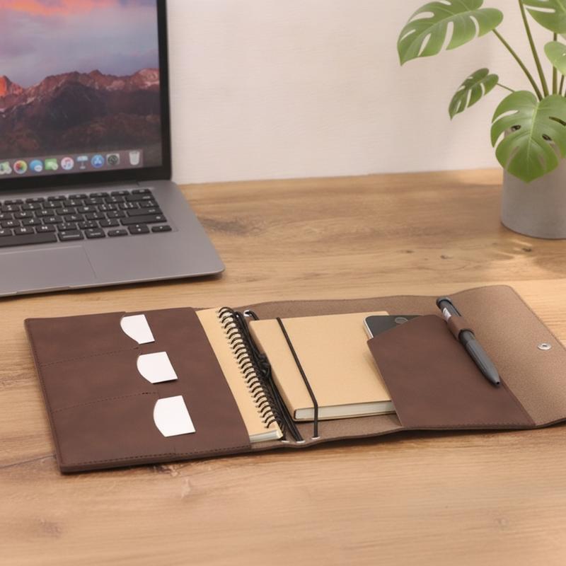 Vintage Leather Journal Notebook - ปกสมุดบันทึกหนังวินเทจ | สมุดบันทึกแบบริงไบน์เดอร์ที่เติมกระดาษได้และสมุดวางแผนรายวัน | สมุดบันทึกการเดินทางและสมุดจดบันทึกงานอดิเรกทำมือ