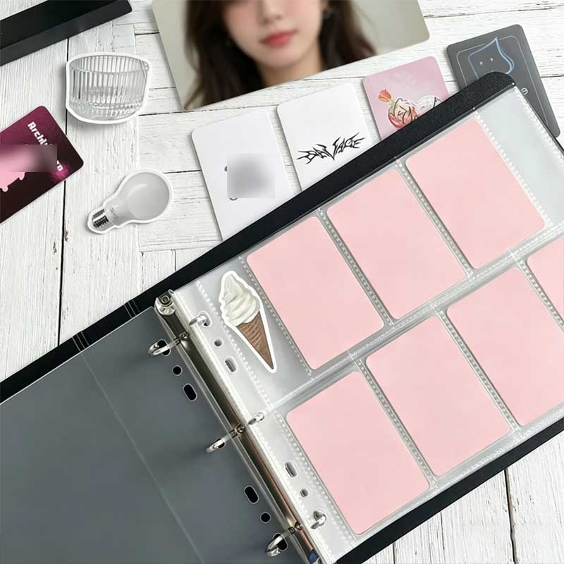 Kpop Photo Card Binder 3 Inch - สมุดใส่การ์ดรูปภาพแบบ A5 ขนาด 7-8 ช่อง พร้อมห่วง