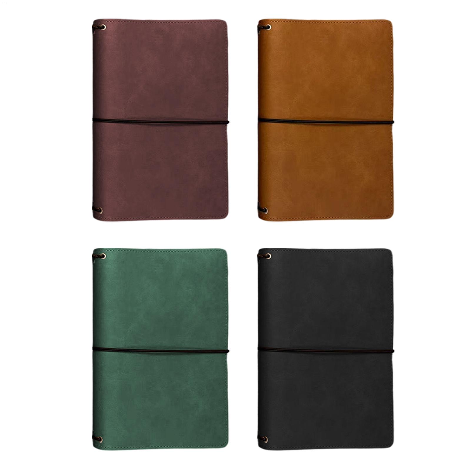 Vintage Leather Journal Notebook - ปกสมุดโน้ต A5 หนัง PU วินเทจ ปลอกป้องกันสมุดบันทึก