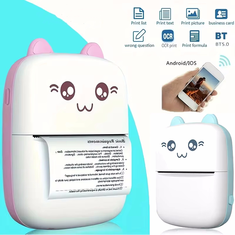 เครื่องพิมพ์ความร้อนแบบพกพาขนา - Mini Pocket Thermal Printer Paper Roll บทวิจารณ์และราคา