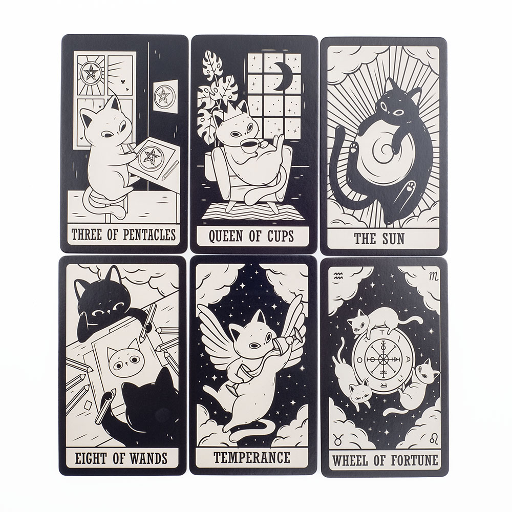 สำรับไพ่ทาโรต์สำหรับลูกแมว78ชิ - Tarot Deck With Guidebook บทวิจารณ์และราคา