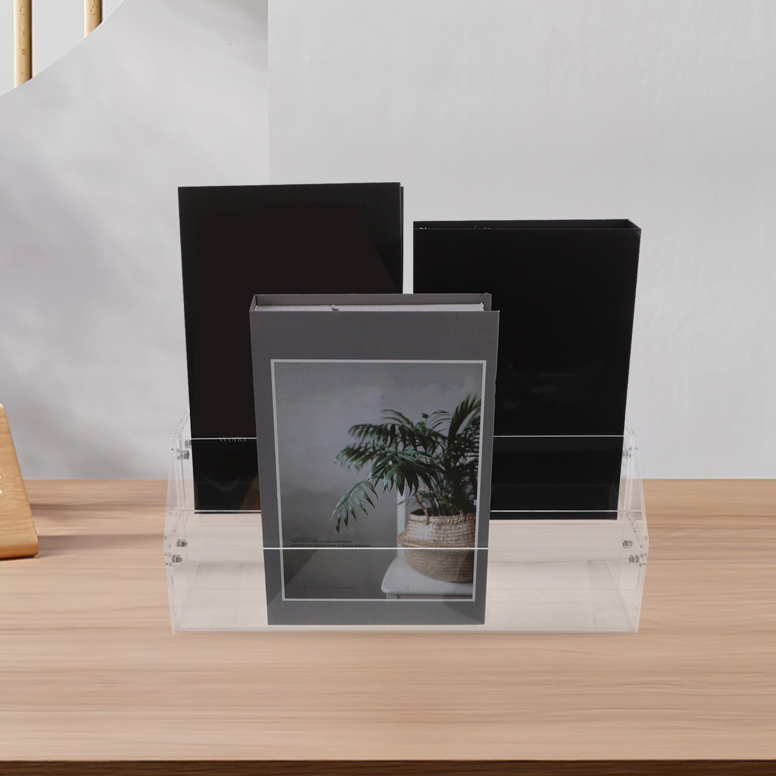 ชั้นวางหนังสืออะคริลิกใสสำหรับ - Clear Acrylic Book Stand Holder บทวิจารณ์และราคา