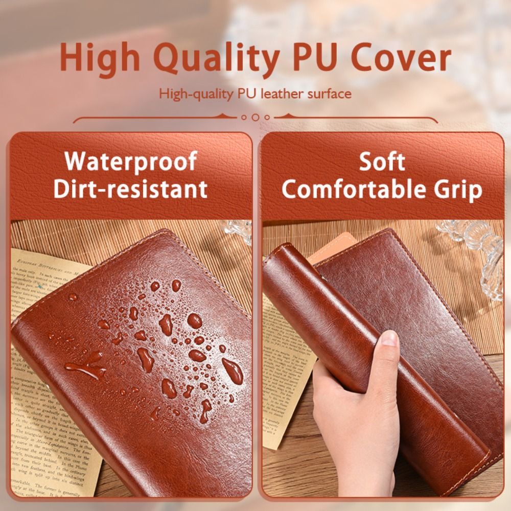 สมุดบันทึกวินเทจ A5/A6 หนัง PU - Vintage Leather Journal Notebook บทวิจารณ์และราคา