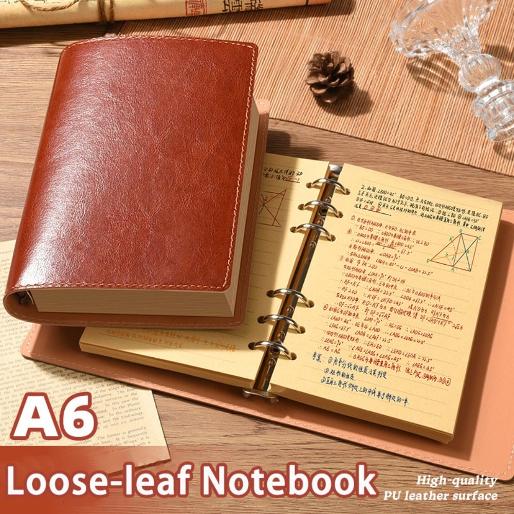 สมุดบันทึกวินเทจ A5/A6 หนัง PU - Vintage Leather Journal Notebook บทวิจารณ์และราคา