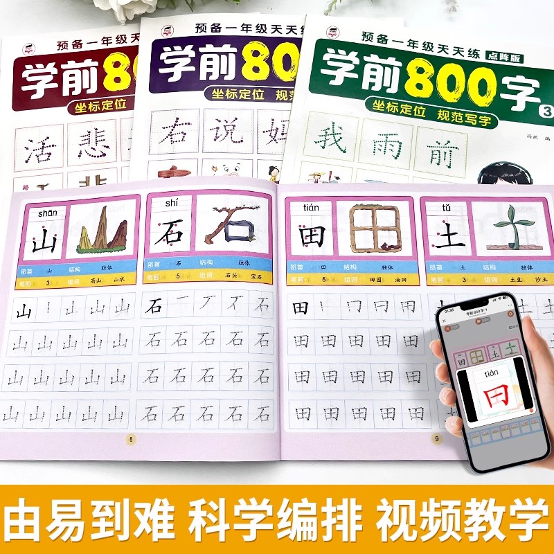 หนังสือ 2 เล่ม หนังสือฝึกเขียน - Chinese Calligraphy Practice Book บทวิจารณ์และราคา