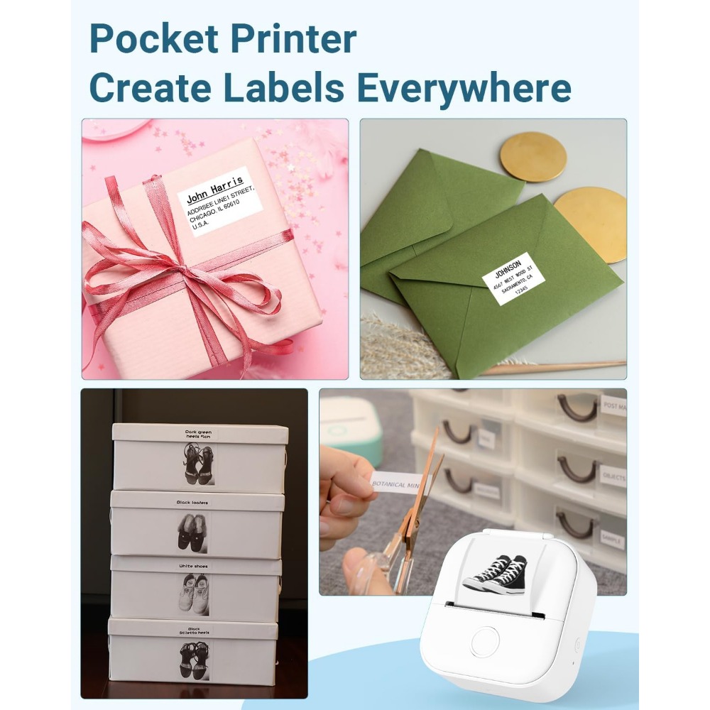 Phomemo T02 พ็อกเก็ตไร้สายเครื - Mini Pocket Thermal Printer Paper Roll บทวิจารณ์และราคา