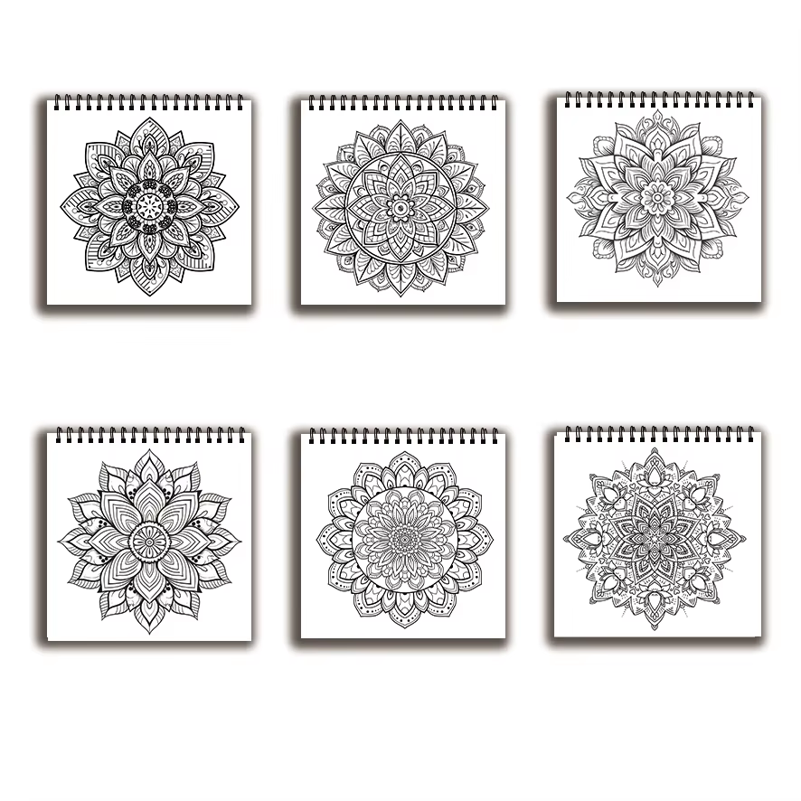 สมุดระบายสี - สมุดระบายสีมันดา - Adult Coloring Book Stress Relief บทวิจารณ์และราคา