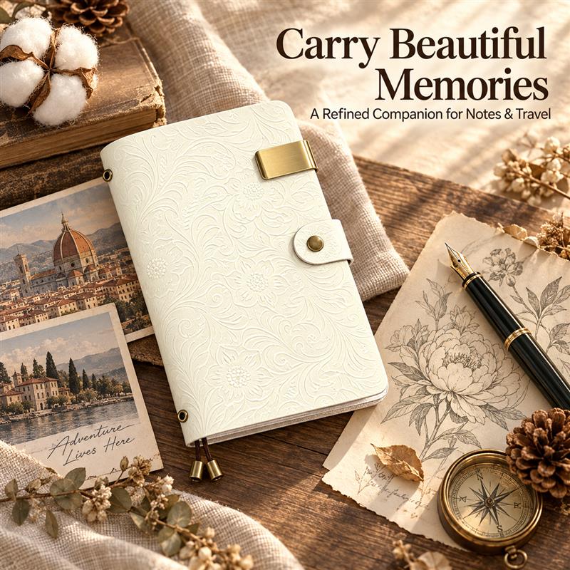 สมุดโน้ตสำหรับนักเดินทางขนาด A - Vintage Leather Journal Notebook บทวิจารณ์และราคา