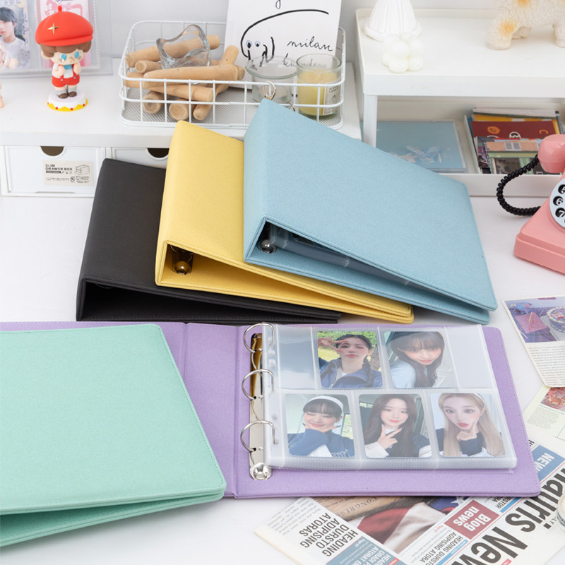 สมุดใส่การ์ดหนัง PU ลายกลิตเตอ - Kpop Photo Card Binder 3 Inch บทวิจารณ์และราคา