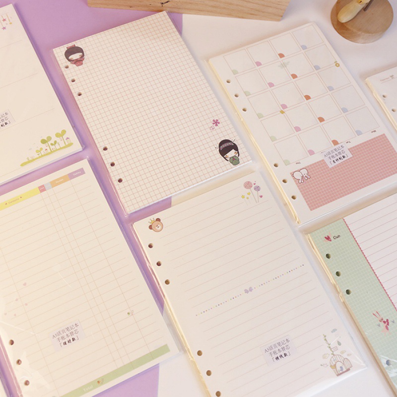 Kawayi A5 A6 หลวมโน้ตบุ๊คเติมเ - A5 Spiral Dotted Grid Notebook บทวิจารณ์และราคา