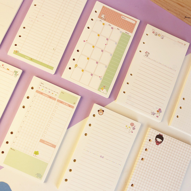 Kawayi A5 A6 หลวมโน้ตบุ๊คเติมเ - A5 Spiral Dotted Grid Notebook บทวิจารณ์และราคา
