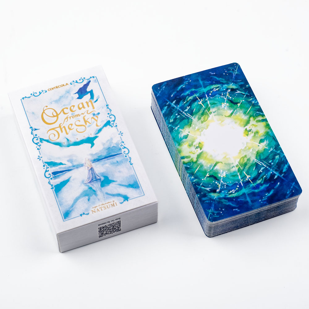 10.3*6 ซม. ชุดไพ่ทาโรต์สีน้ำวา - Tarot Deck With Guidebook บทวิจารณ์และราคา