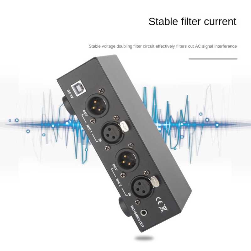แหล่งจ่ายไฟแฟนทอมแบบผสมคู่ USB - Music บทวิจารณ์และราคา
