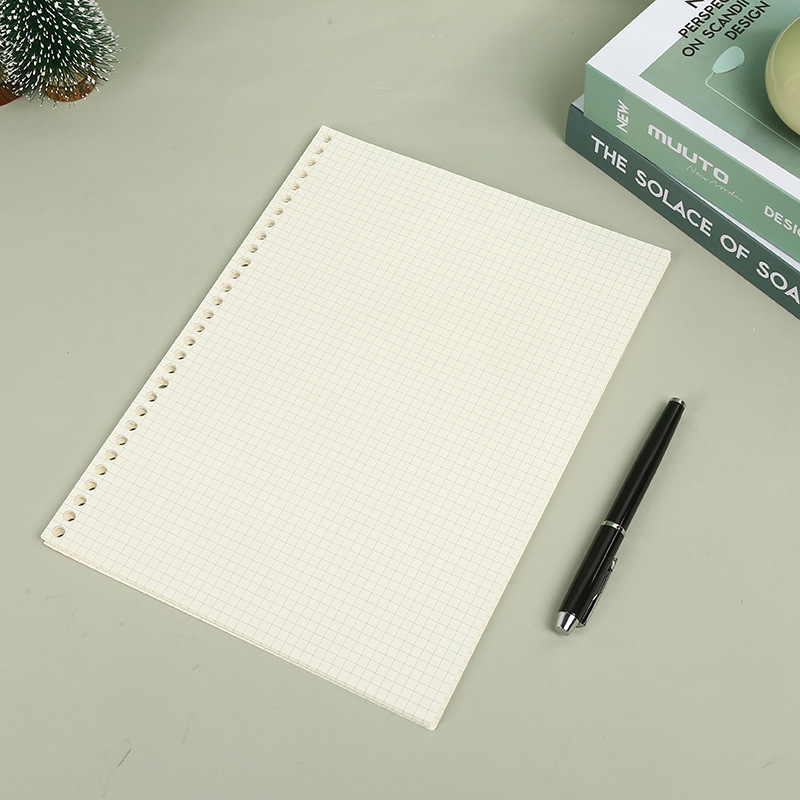 A5 B5 สายตาราง 20 หลุมหลวมโน้ต - A5 Spiral Dotted Grid Notebook บทวิจารณ์และราคา