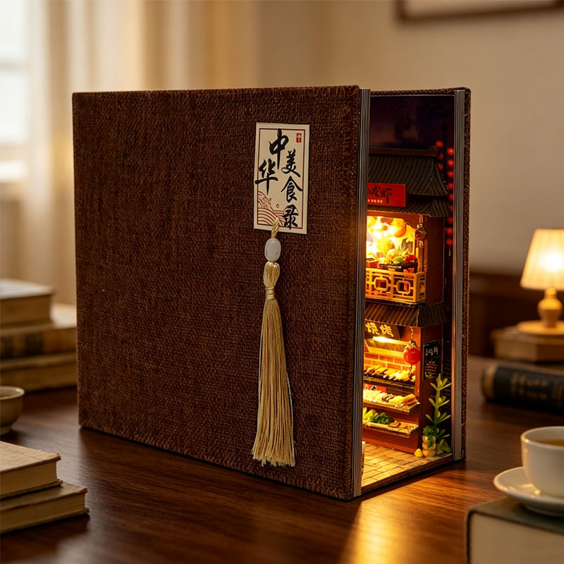 ชุดประกอบบ้านตุ๊กตา DIY ชั้นวา - Diy Wooden Book Nook Kit Shelf Insert บทวิจารณ์และราคา