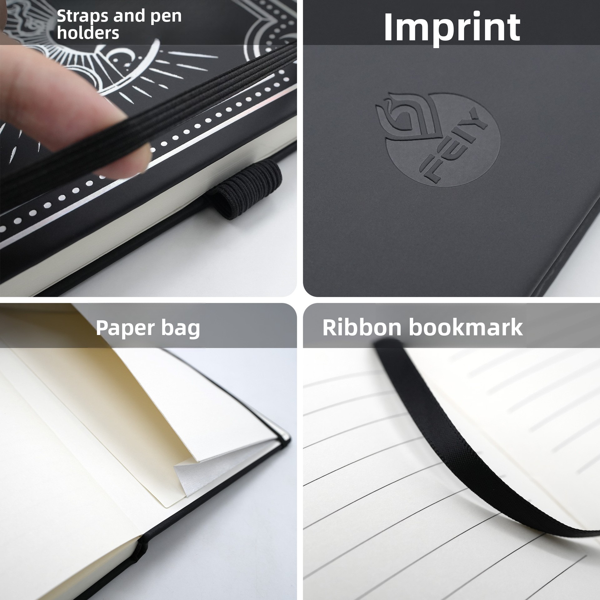 สมุดโน้ตสไตล์โกธิควินเทจ ปกเงิ - Stationery Books บทวิจารณ์และราคา