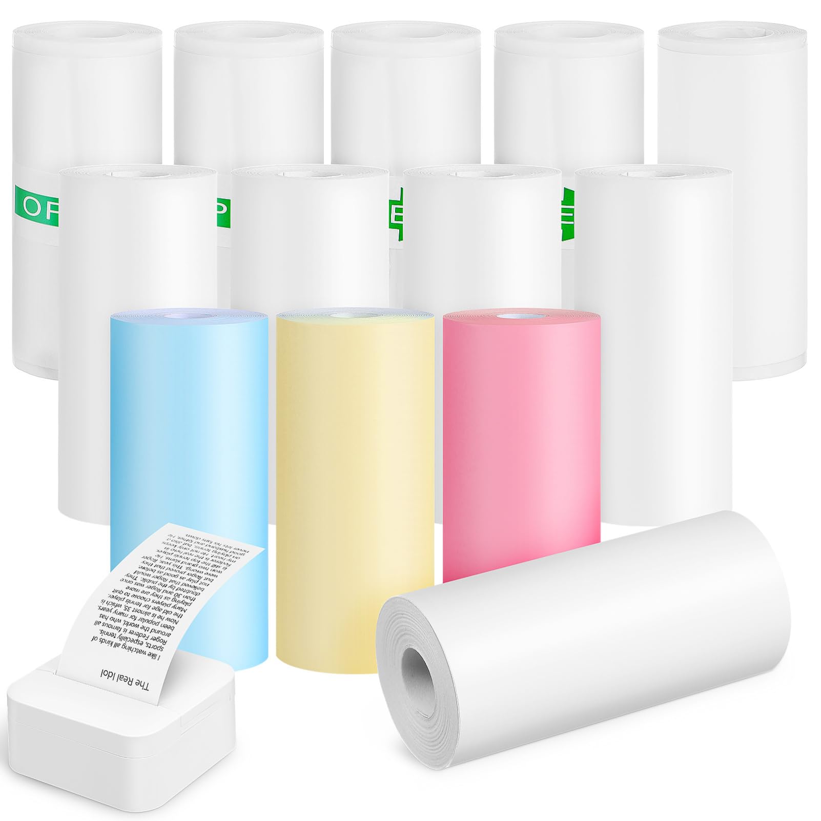 กระดาษเครื่องพิมพ์ความร้อนขนาด - Mini Pocket Thermal Printer Paper Roll บทวิจารณ์และราคา