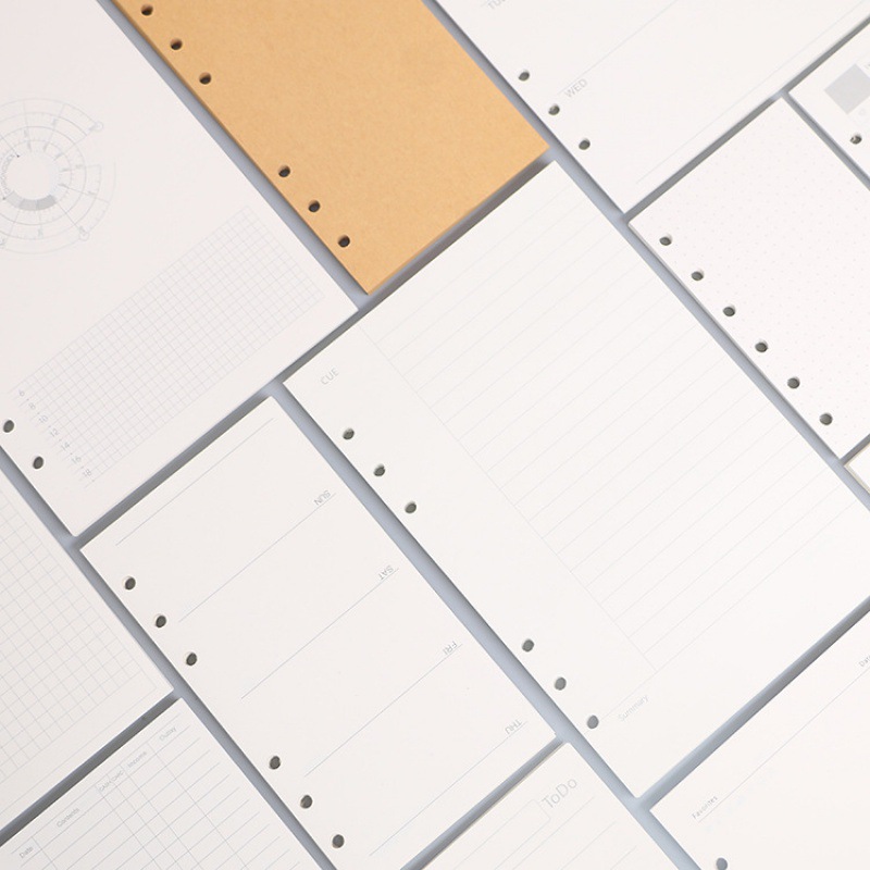 A5 A6 A7 หลวมโน้ตบุ๊คเติมเกลีย - A5 Spiral Dotted Grid Notebook บทวิจารณ์และราคา