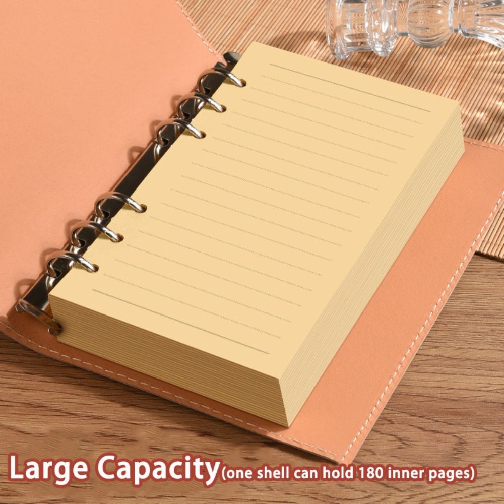 สมุดโน้ตแบบถอดได้ A5/A6 ปกหนัง - Vintage Leather Journal Notebook บทวิจารณ์และราคา