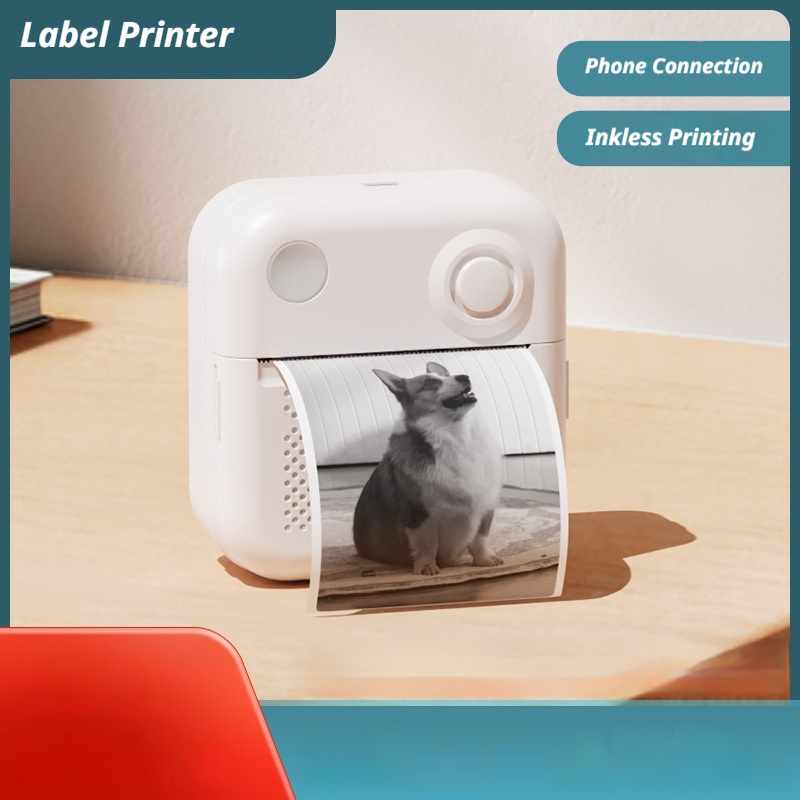 เครื่องพิมพ์ความร้อนบลูทูธขนาด - Mini Pocket Thermal Printer Paper Roll บทวิจารณ์และราคา