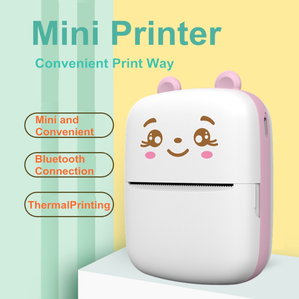เครื่องพิมพ์พกพาขนาดเล็กแบบพกพ - Mini Pocket Thermal Printer Paper Roll บทวิจารณ์และราคา
