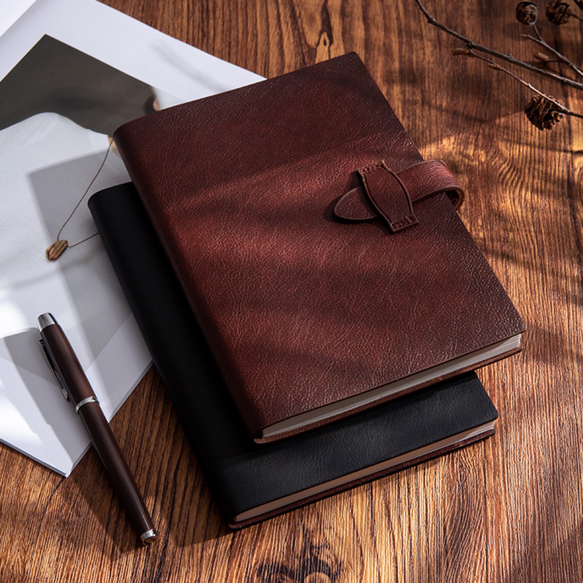 2026 สมุดโน้ตขนาด A5 รุ่นใหม่  - Vintage Leather Journal Notebook บทวิจารณ์และราคา