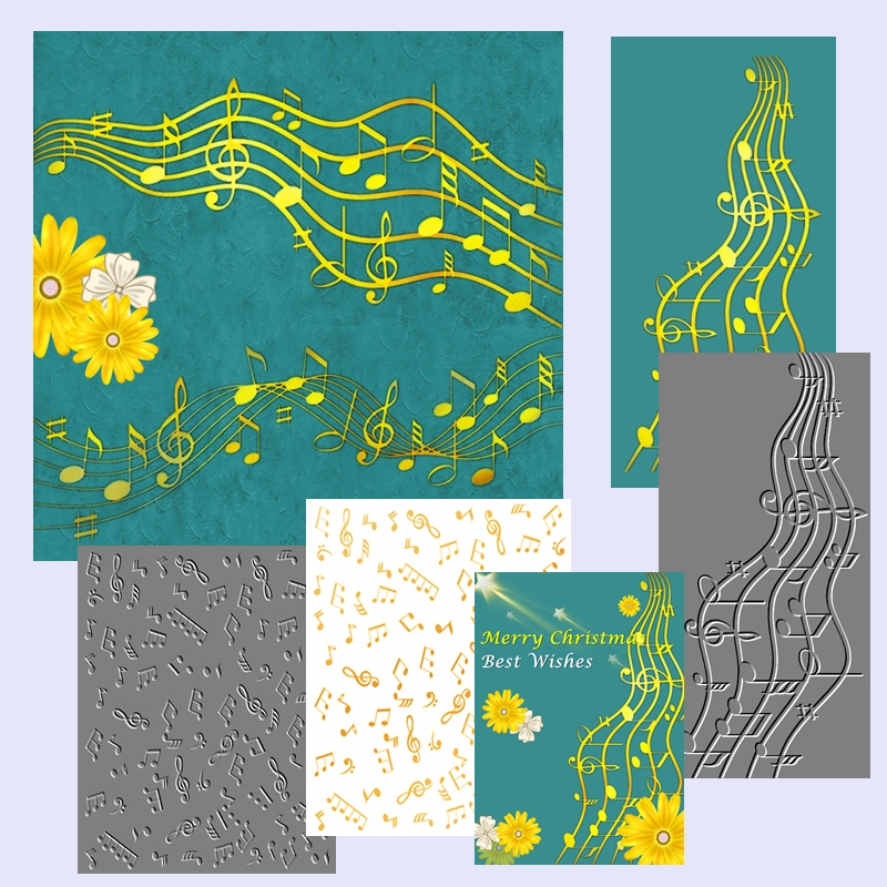 แม่พิมพ์ตัดลายฟอยล์ร้อน ลายโน้ - Blank Sheet Music Notebook บทวิจารณ์และราคา