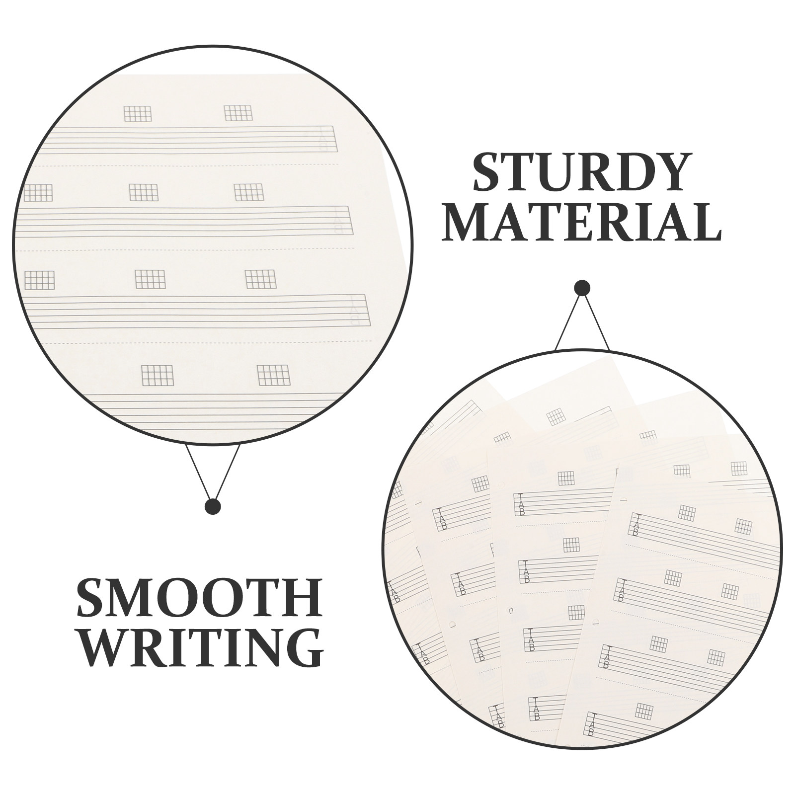 85 แผ่น กระดาษแท็บกีตาร์เปล่า  - Blank Sheet Music Notebook บทวิจารณ์และราคา