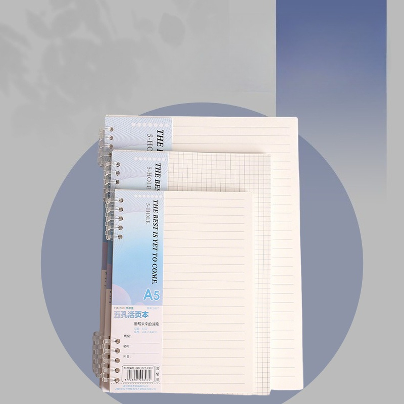 กระดาษรีฟิลสมุดโน้ตแบบหลวม A4  - A5 Spiral Dotted Grid Notebook บทวิจารณ์และราคา